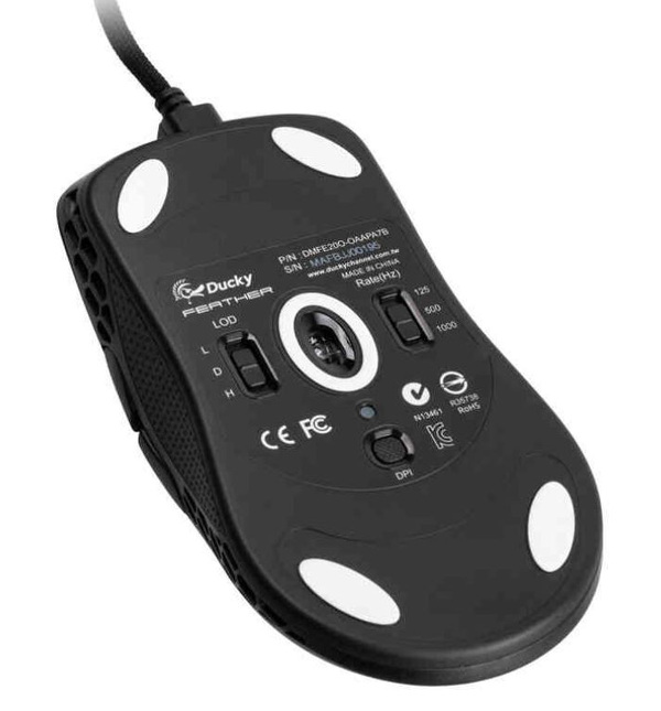 Zdjęcie produktu: Mysz Ducky Feather Gaming, ARGB - czarna, lekka Zdjęcie produktu: Mysz Ducky Feather Gaming, ARGB - czarna, lekka