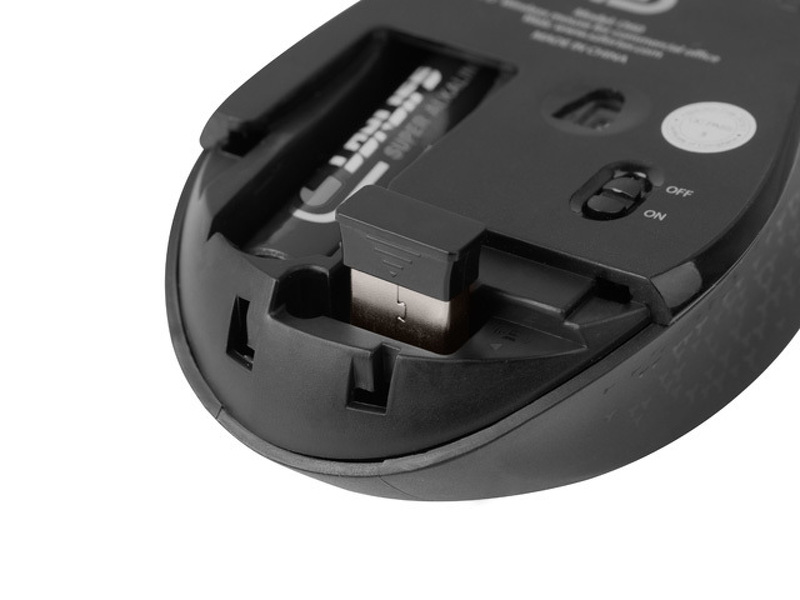 Zdjęcie produktu: Mysz bezprzewodowa Natec Osprey 1600DPI bluetooth 5.0 + Radio 2.4Ghz czarno-szara Zdjęcie produktu: Mysz bezprzewodowa Natec Osprey 1600DPI bluetooth 5.0 + Radio 2.4Ghz czarno-szara