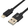 Miniatura zdjęcia: Kabel przewód pleciony USB - Lightning / iPhone everActive 200cm z obsługą szybkiego ładowania do 2,4A czarny (CBB-2IB)
