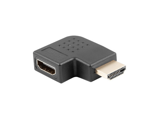 Lanberg Adapter HDMI(M) do HDMI(F) Kątowy Prawo Czarny Lanberg Adapter HDMI(M) do HDMI(F) Kątowy Prawo Czarny