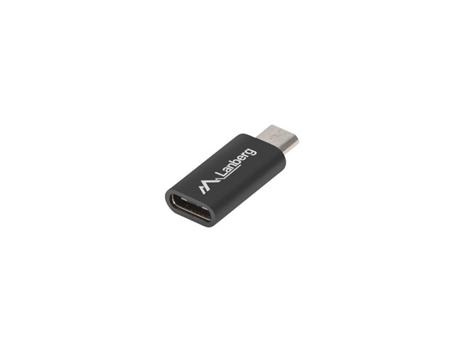 Lanberg Adapter USB-C(F) 2.0 do USB Micro(M) Czarny
