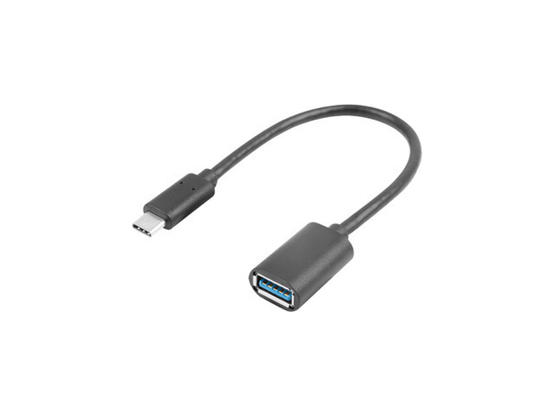 Zdjęcie produktu: Lanberg Adapter USB-C(M) 3.1 do USB-A(F) Na Kablu 15cm Czarny OTG Zdjęcie produktu: Lanberg Adapter USB-C(M) 3.1 do USB-A(F) Na Kablu 15cm Czarny OTG