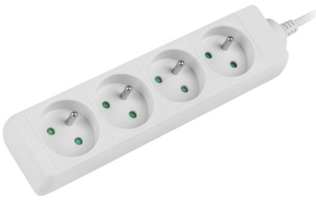 Lanberg listwa 1.5m 4x230V PL biała