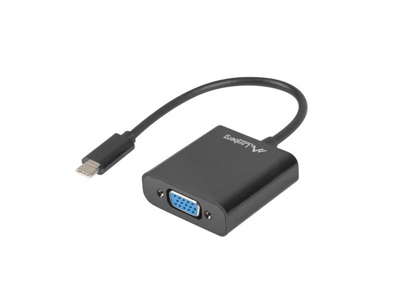 Zdjęcie produktu: Lanberg Adapter USB-C(M) 3.1 do Vga(F) Na Kablu 15cm Czarny