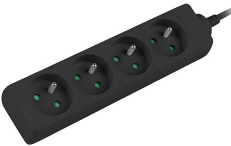 Miniatura produktu: Listwa zasilająca Lanberg 1.5m 4x 230V PL Kabel Wykonany Z Pełnej Miedzi Czarna