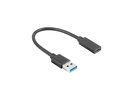 Miniatura zdjęcia: Lanberg Adapter USB-C(F) 3.1 do USB-A(M) Na Kablu 15cm Czarny Miniatura zdjęcia: Lanberg Adapter USB-C(F) 3.1 do USB-A(M) Na Kablu 15cm Czarny