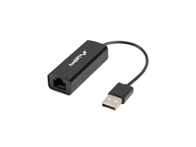 Lanberg Karta Sieciowa USB 2.0 1x RJ45 100mb Na Kablu