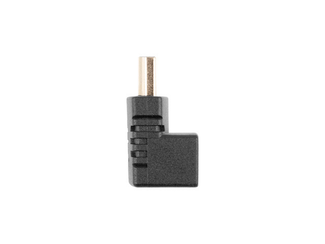 Lanberg Adapter HDMI(M) do HDMI(F) Kątowy Góra Czarny