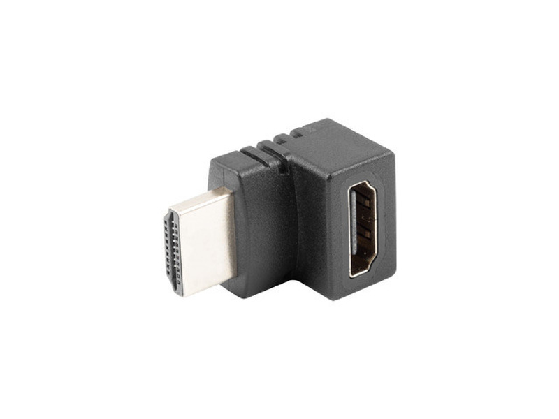 Zdjęcie produktu: Lanberg Adapter HDMI(M) do HDMI(F) Kątowy Góra Czarny