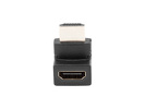 Miniatura zdjęcia: Lanberg Adapter HDMI(M) do HDMI(F) Kątowy Góra Czarny