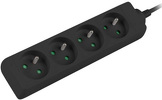 Listwa zasilająca Lanberg 1m UPS 4x 230V PL Czarna