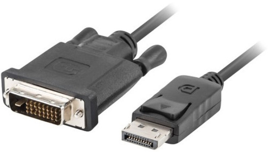 Miniatura produktu: Lanberg Kabel Displayport(M) V1.2 do DVI-D(M)(24+1) 3m Czarny Dual Link