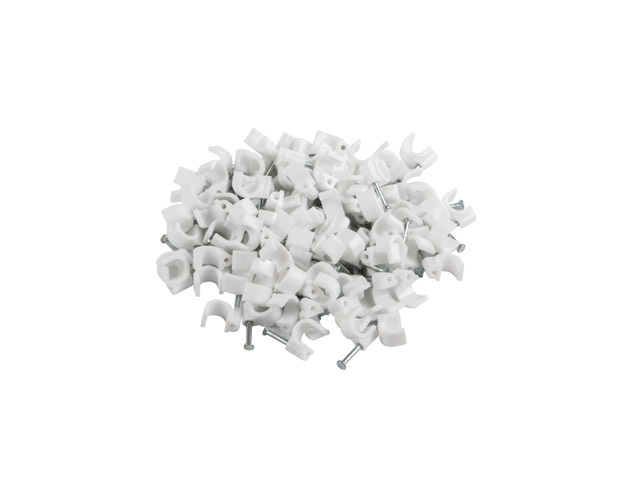 Uchwyt Do Przewodów 7mm 100szt Białe W Pudełku Lanberg