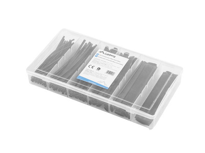 Miniatura produktu: Rurka Termokurczliwa Box 100szt Czarny Lanberg