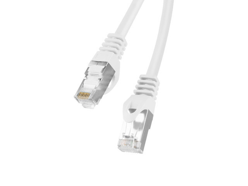 Zdjęcie produktu: Kabel Lanberg RJ45 Patch cord Kat.6 FTP 1.5m Biały Fluke Passed