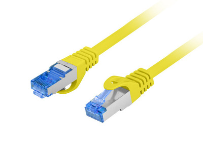Miniatura produktu: Kabel Lanberg RJ45 Patch cord Kat.6A S/FTP LSZH CCA 5m Żółty Fluke Passed