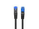 Miniatura zdjęcia: Kabel Lanberg RJ45 Patch cord Kat.6A S/FTP LSZH CCA 15m Czarny Fluke Passed