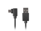 Miniatura zdjęcia: Lanberg Kabel USB Micro(M) do USB-A(M) 2.0 1.8m Kątowy Lewo/Prawo Micro Easy-USB Czarny Miniatura zdjęcia: Lanberg Kabel USB Micro(M) do USB-A(M) 2.0 1.8m Kątowy Lewo/Prawo Micro Easy-USB Czarny