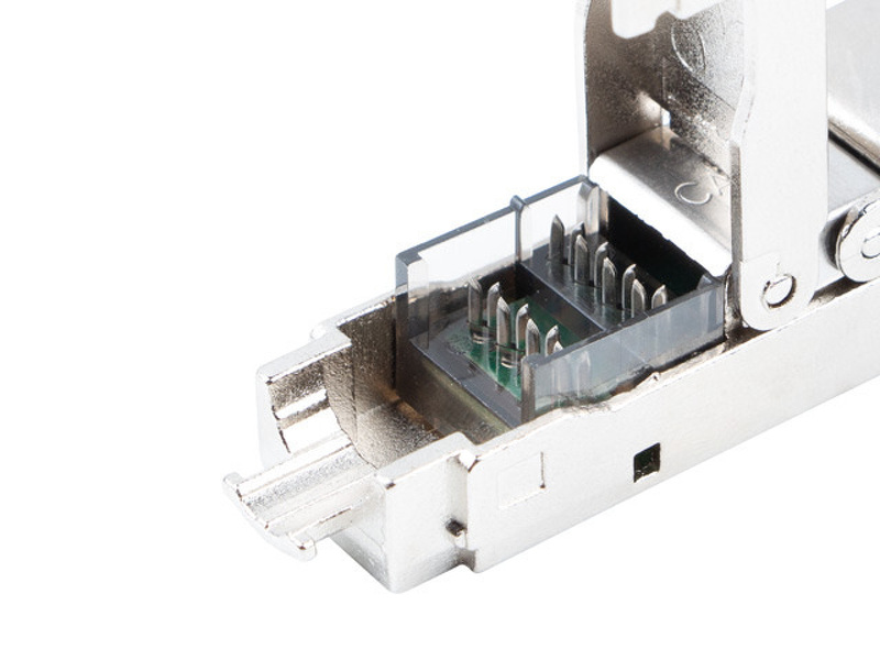 Zdjęcie produktu: Łącznik Sieciowy Wtyk Kat.6A FTP Beznarzędziowy Lanberg