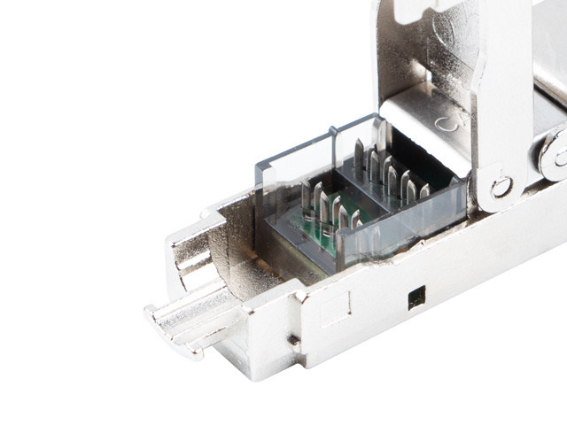 Łącznik Sieciowy Wtyk Kat.6A FTP Beznarzędziowy Lanberg