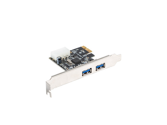 Lanberg Karta Pci Express X1 do USB 3.1 Gen1 2-Port + Śledź Low Profile