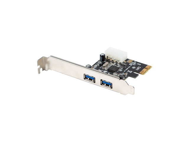 Lanberg Karta Pci Express X1 do USB 3.1 Gen1 2-Port + Śledź Low Profile