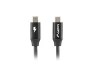 Miniatura zdjęcia: Lanberg Kabel USB-C M/M 2.0 1.8m Czarny Premium Qc 4.0 Pd
