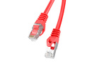 Kabel Lanberg RJ45 Patch cord Kat.6 FTP 0.5m Czerwony Fluke Passed