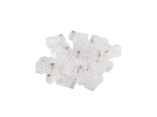 Wtyk Sieciowy RJ45 (8P8C) Przelotowy Kat.5E UTP (100 Szt) Lanberg