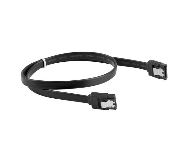Zdjęcie produktu: Lanberg Kabel SATA III (6gb/S) F/F 50cm Z Zatrzaskami Metalowymi Czarny