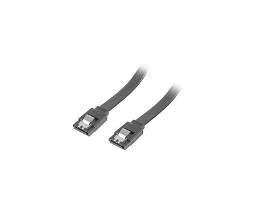 Miniatura produktu: Lanberg Kabel SATA III (6gb/S) F/F 50cm Z Zatrzaskami Metalowymi Czarny