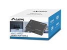 Lanberg Switch Video 3x HDMI Czarny + Port Micro USB + Pilot
