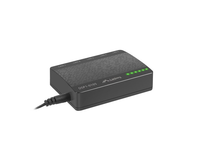 Lanberg Switch DSP1-0105 5x 100mb/S Fast Ethernet Desktop 5V