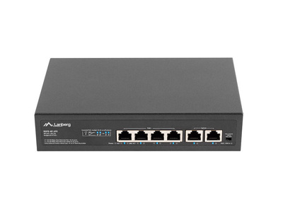 Miniatura produktu: Lanberg Switch 4x 100mb Poe+/2x 100mb Rack 10" & 19" Fast Ethernet 60w