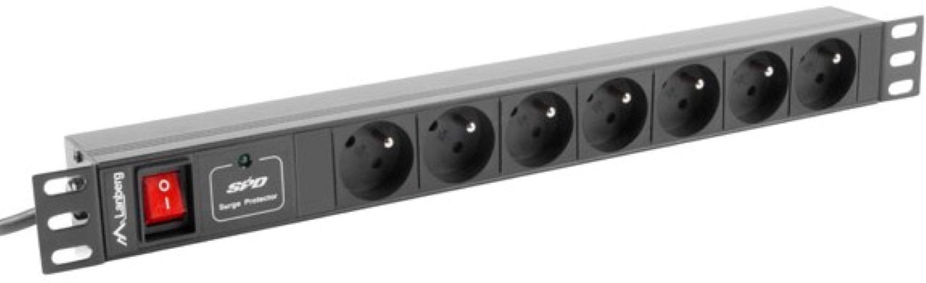 Lanberg Rack PDU 1U 10a 7x 230V PL 2m C14