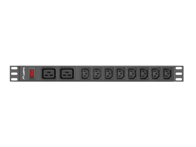 Listwa zasilająca Lanberg Rack PDU 19" 1U 16A 2x C19 8x Iec C13 2m Czarna C20 Listwa zasilająca Lanberg Rack PDU 19" 1U 16A 2x C19 8x Iec C13 2m Czarna C20