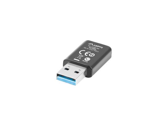 Bezprzewodowa Karta Sieciowa WIFI na USB Nc-1200-Wi Ac1200 Dual Band 2 Wewnętrzne Anteny Lanberg