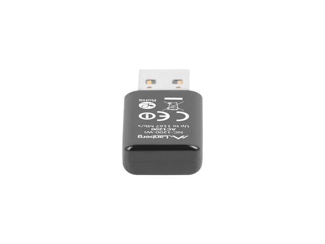 Bezprzewodowa Karta Sieciowa WIFI na USB Nc-1200-Wi Ac1200 Dual Band 2 Wewnętrzne Anteny Lanberg