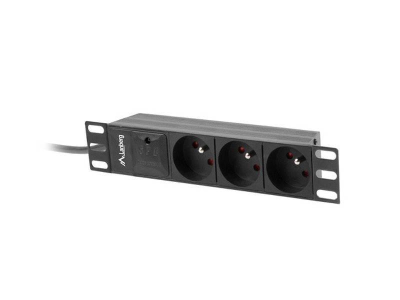 Zdjęcie produktu: Lanberg listwa Rack PDU 1U 16A 2m 3x 230V PL