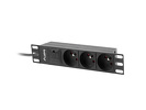 Miniatura zdjęcia: Lanberg listwa Rack PDU 1U 16A 2m 3x 230V PL