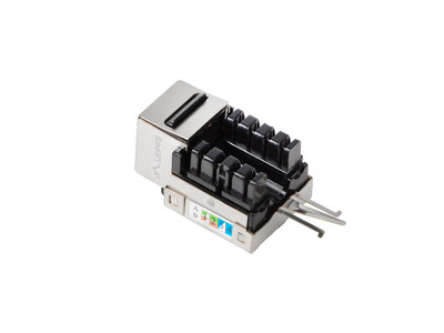 Miniatura produktu: Moduł Keystone Gniazdo RJ45 do LSA FTP Kat.5E 90° Do Puszki Montażowej Lanberg
