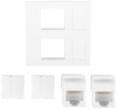 Miniatura zdjęcia: Gniazdo 45x45 2x RJ45 + Keystone Kat. 6 UTP Lanberg Białe Miniatura zdjęcia: Gniazdo 45x45 2x RJ45 + Keystone Kat. 6 UTP Lanberg Białe