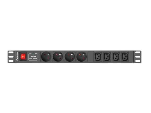 Lanberg Rack PDU 1U 16A 4x230V PL 4xIec C13 Lanberg Rack PDU 1U 16A 4x230V PL 4xIec C13