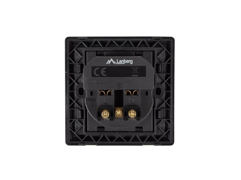 Zdjęcie produktu: Gniazdo Podtynkowe 230V Pojedyncze + 2x USB 2.1a Schuko Lanberg Czarne Zdjęcie produktu: Gniazdo Podtynkowe 230V Pojedyncze + 2x USB 2.1a Schuko Lanberg Czarne