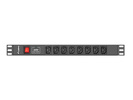 Miniatura zdjęcia: Lanberg Rack PDU 1U 16A 2m 8x Iec C13 C20