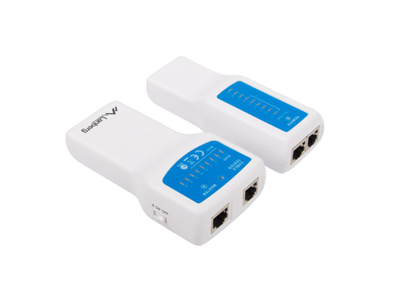 Zdjęcie produktu: Tester przewodów Lan Lanberg RJ45, RJ11 Nt-0402
