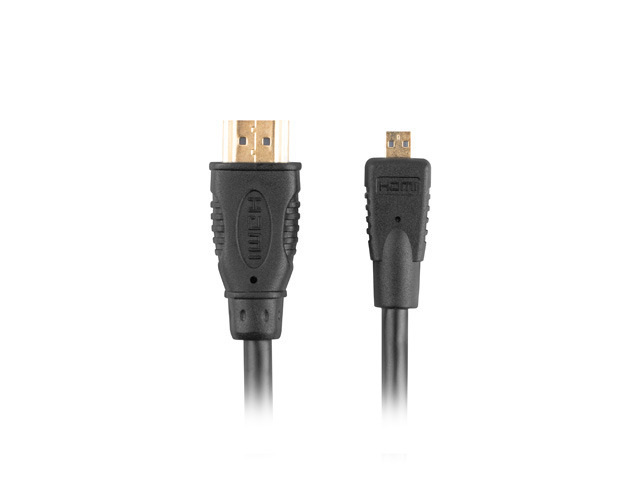 Lanberg Kabel HDMI(M) do HDMI Micro(M) V1.4 1m 4k 3d Czarny