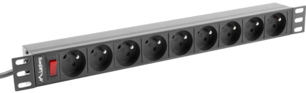 Miniatura produktu: Listwa zasilająca Lanberg Rack PDU 19" 1U 16A 9x 230V PL 3m Czarna