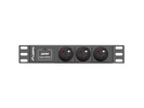 Miniatura zdjęcia: Lanberg listwa Rack PDU 1U 2m 3x 230V PL C14