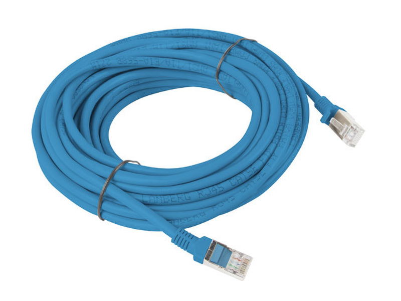 Zdjęcie produktu: Kabel Lanberg RJ45 Patch cord Kat.5E UTP 30m - niebieski Fluke Passed